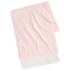 Style & Co. Fringe Detail Solid Scarf in Blush Pink